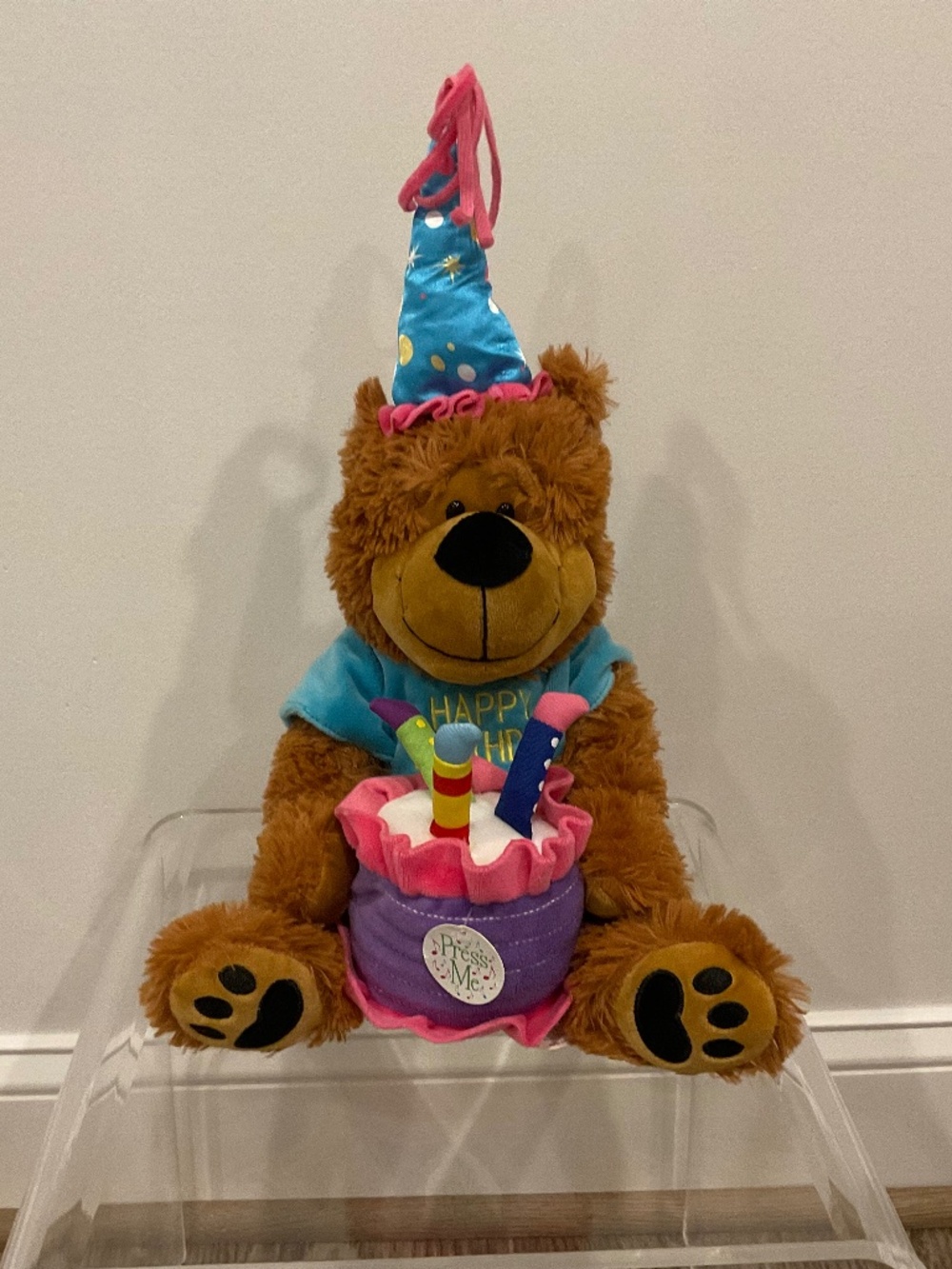 NWOT! Burton & Burton Musical Singing 15” Happy Birthday Bear
